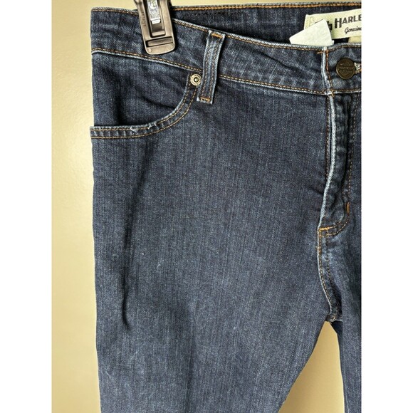 Harley Davidson Jeans Womens 10 Blue Straight Denim Motorcycle Biker regular - Picture 5 of 16